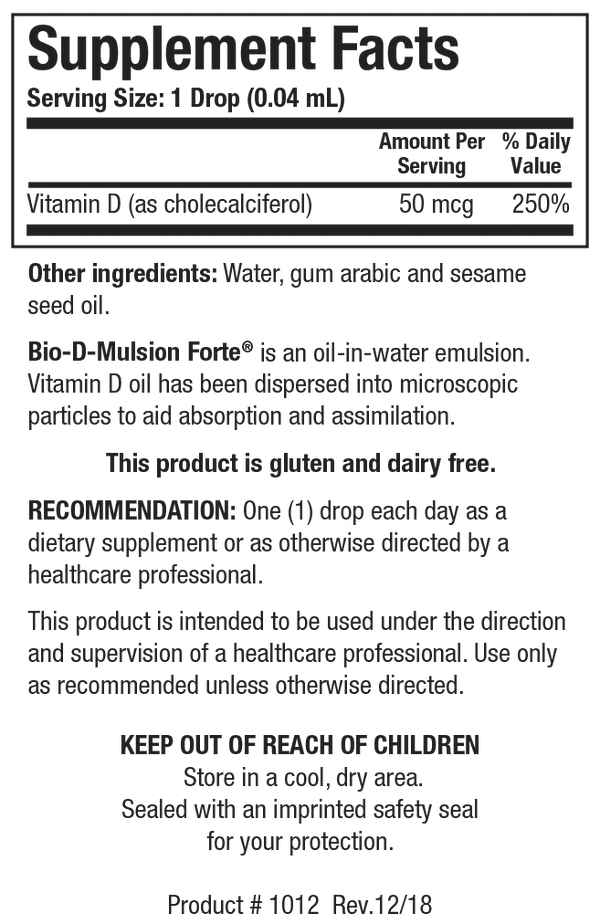 Bio-D-Mulsion Forte 30 ml Biotics Research