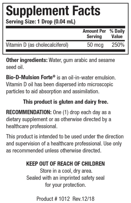 Bio-D-Mulsion Forte 30 ml Biotics Research