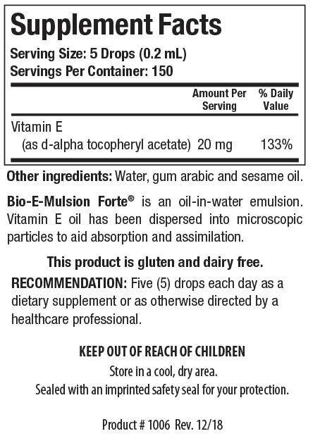 Bio-E-Mulsion Forte 30 ml Biotics Research