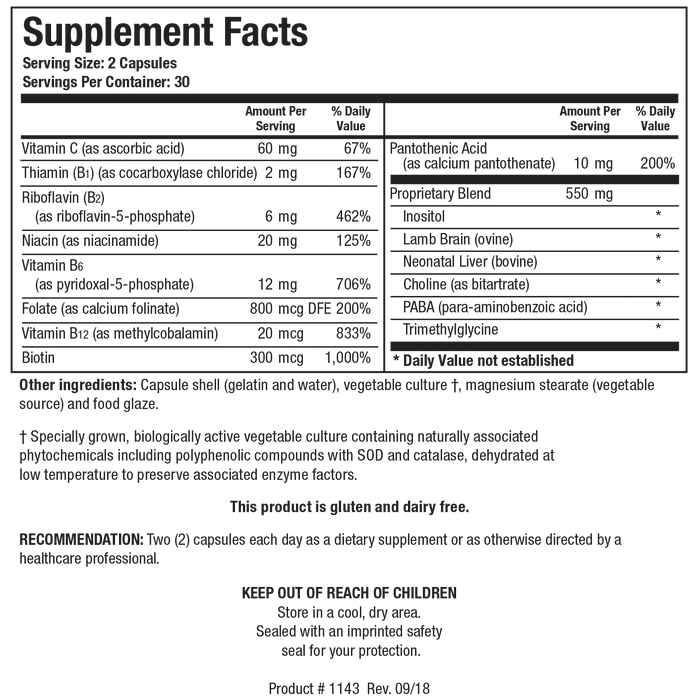 Bio-GGG-B 60 capsules Biotics Research