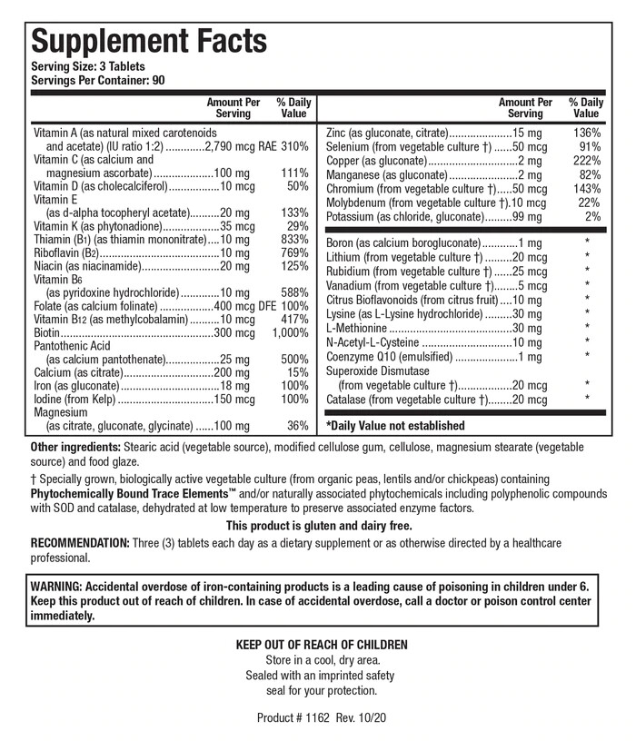 Bio-Multi Plus 90 tablets Biotics Research