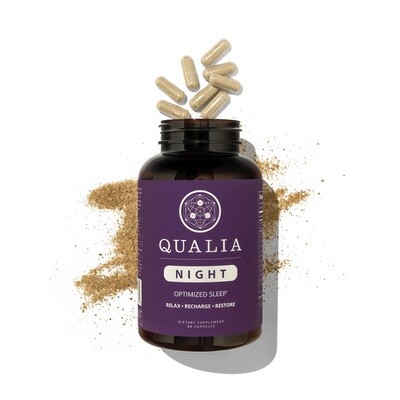 Qualia Night Optimized Sleep 20 vegcapsules NEUROHACKER COLLECTIVE