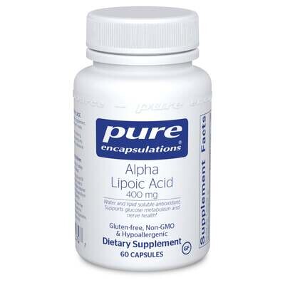 Alpha Lipoic Acid 400 mg 60 vcaps Pure Encapsulations