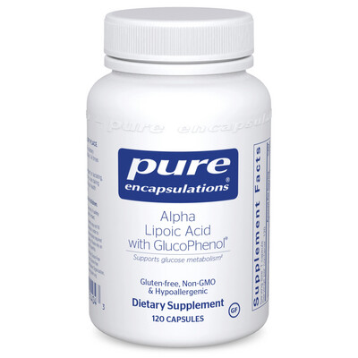 Alpha Lipoic Acid w/ GlucoPhen 120 caps Pure Encapsulations