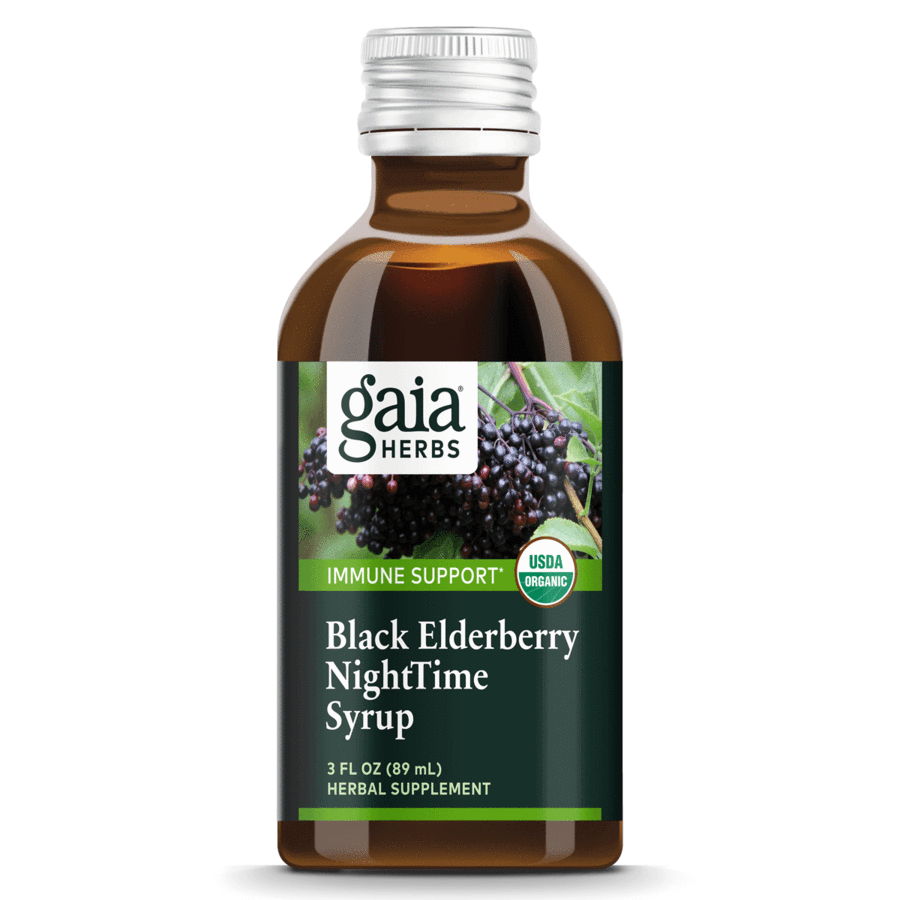 Black Elderberry NightTime Syrup 90 ml Gaia Herbs
