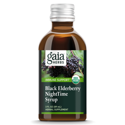 Black Elderberry NightTime Syrup 90 ml Gaia Herbs