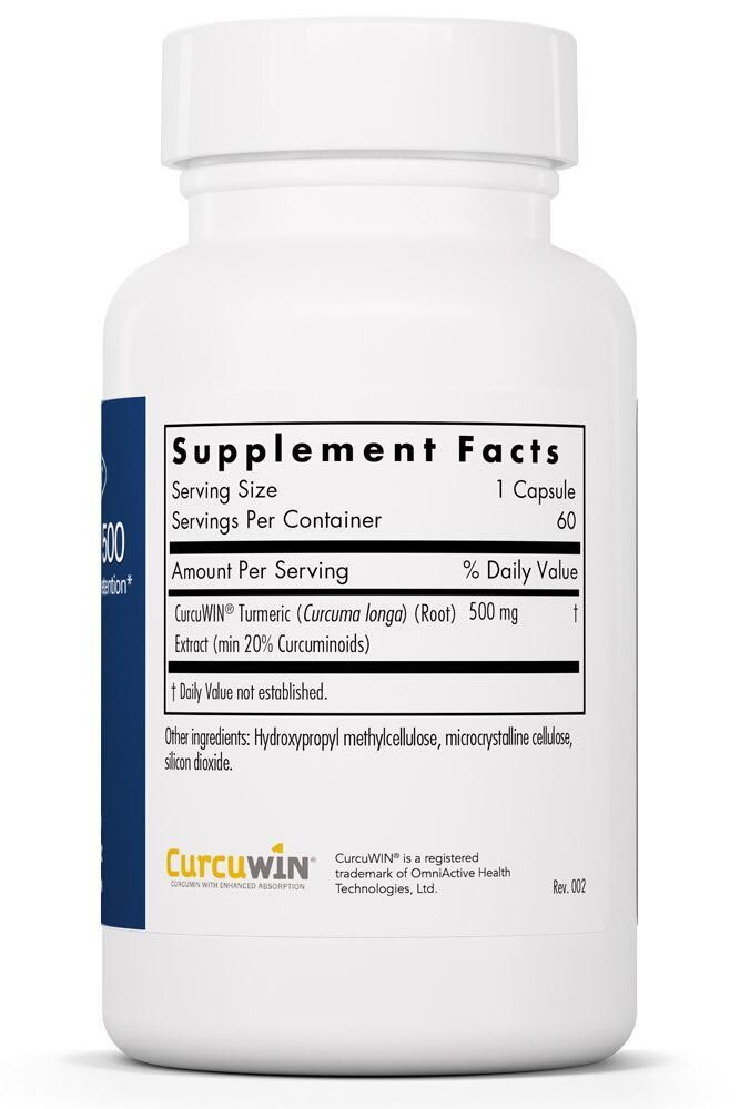 CurcuWIN 500 60 Vegetarian Capsules Allergy Research Group