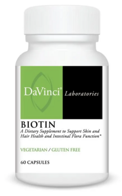 Biotin 2000 mcg 60 capsules DaVinci Laboratories