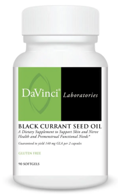 Black Currant Seed Oil 180 gels DaVinci Laboratories