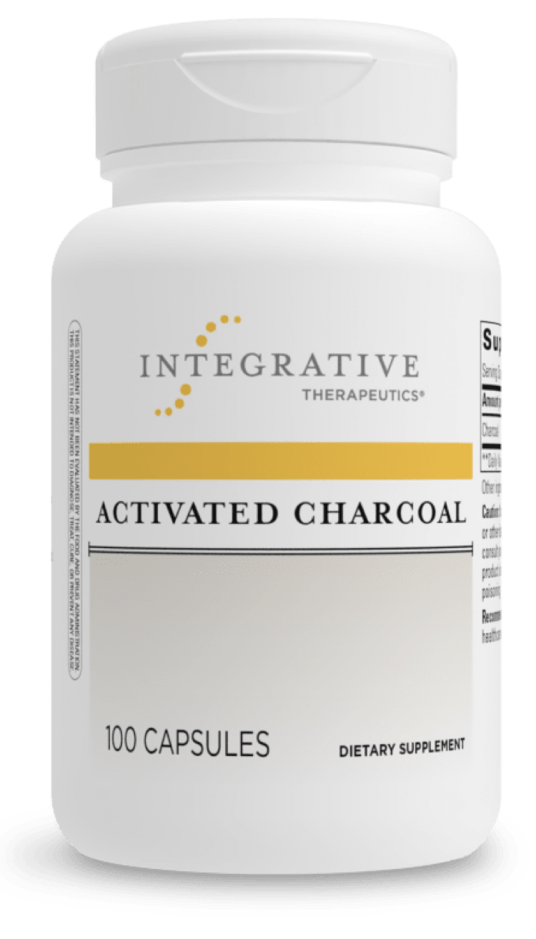 Activated Charcoal 560 mg 100 capsules Integrative Therapeutics