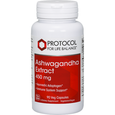 Ashwaganda Extract 450 mg 90 vegcaps Protocol For Life Balance