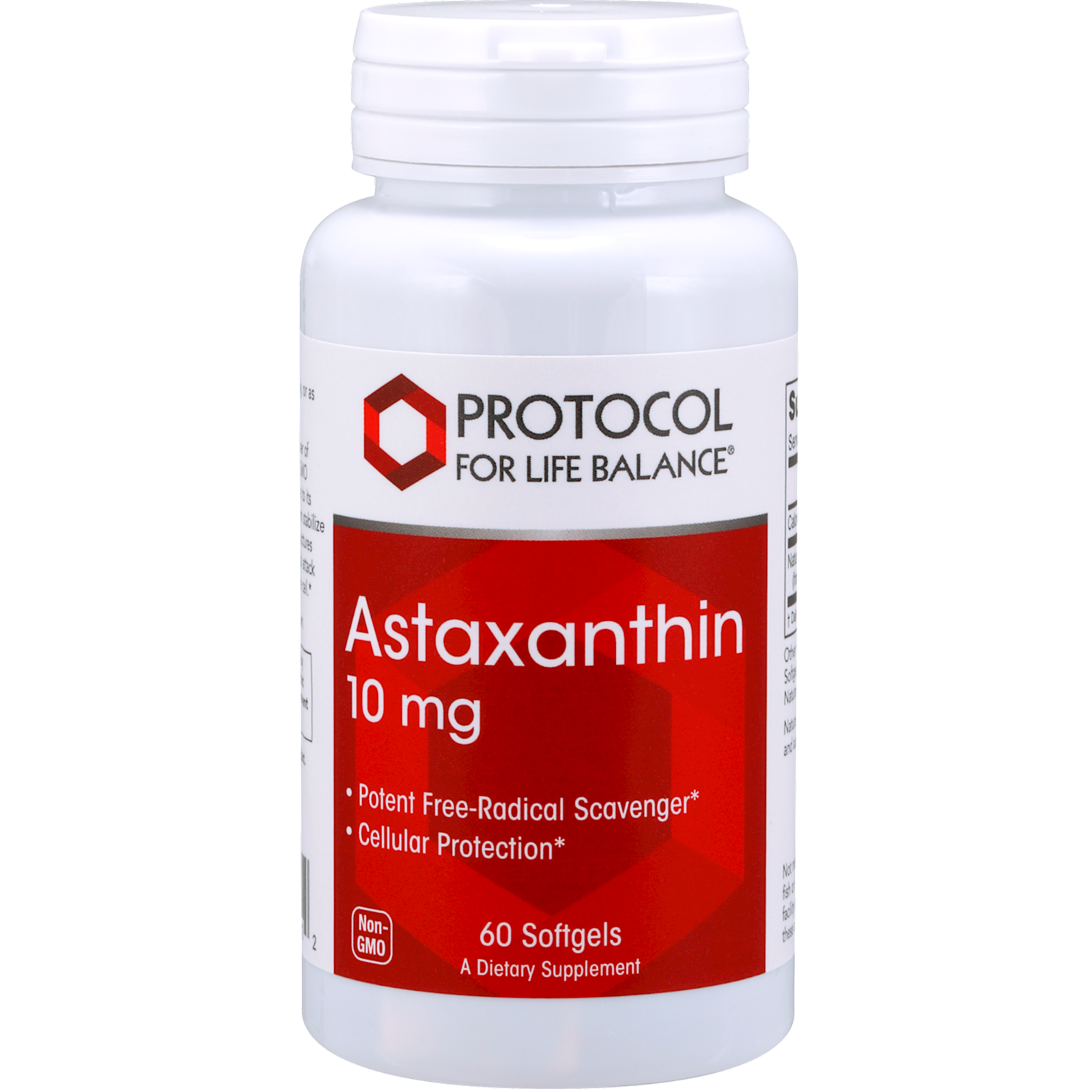Astaxanthin 10 mg 60 gels Protocol For Life Balance