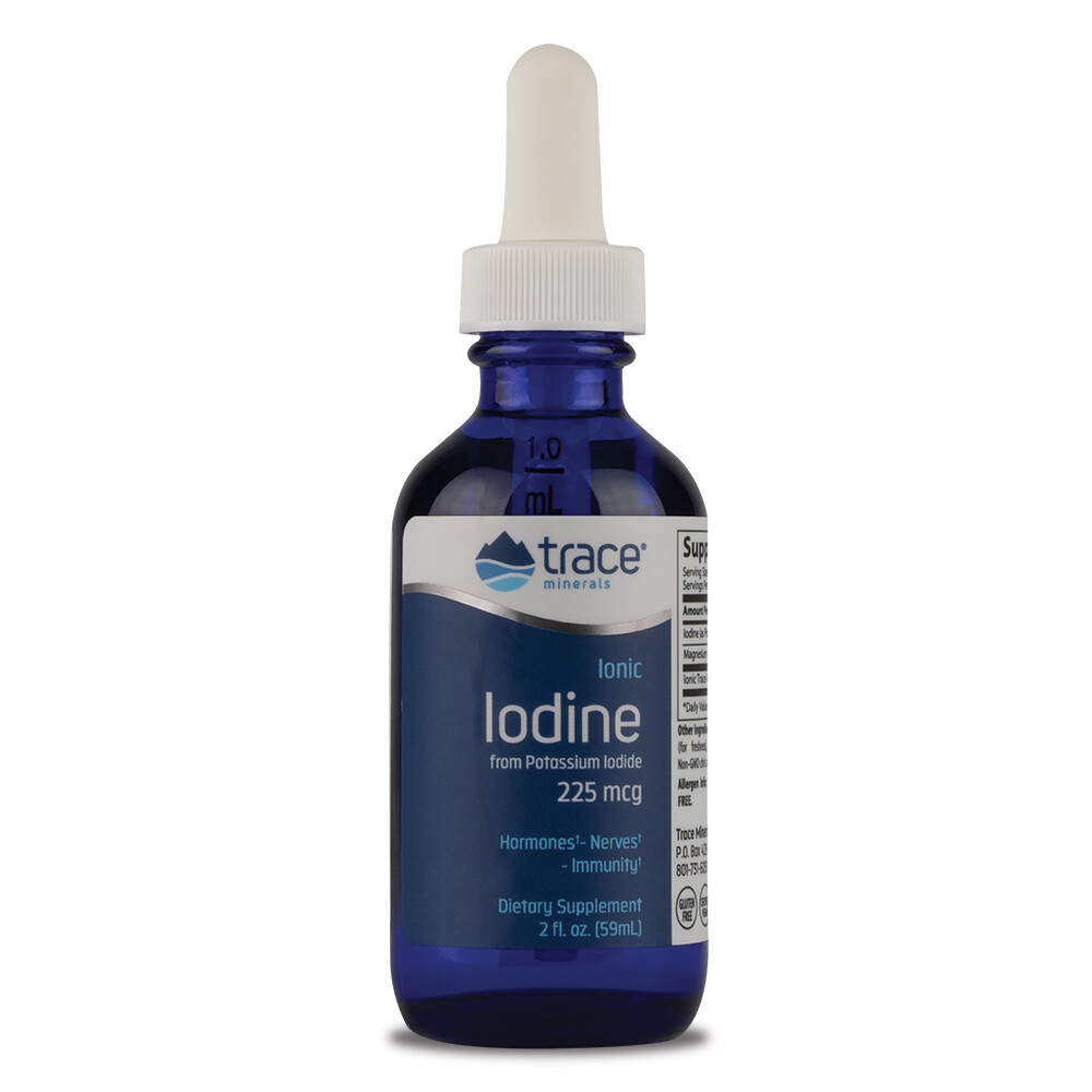 Ionic Iodine from Potassium Iodide 60 ml Trace Minerals Research