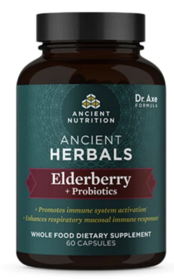 Elderberry + Probiotics 60 caps Ancient Nutrition
