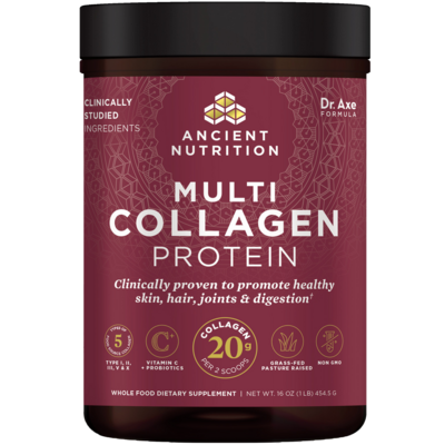 Multi Collagen Protein Powder 45 serv 454 gr Ancient Nutrition
