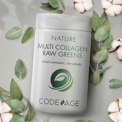 Multi Collagen + Raw Greens 180 caps CodeAge