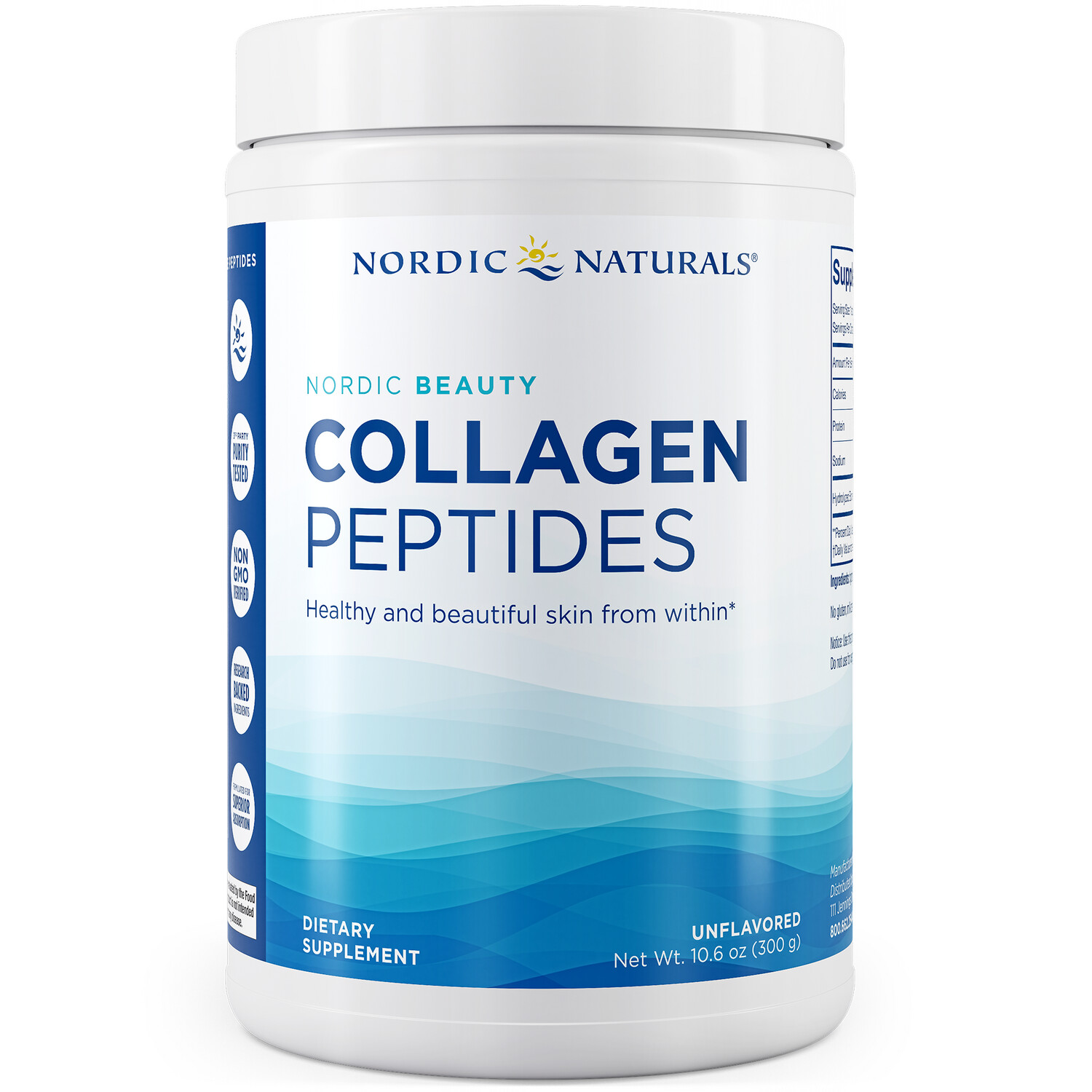 Nordic Beauty Collagen Peptides 300 gr Nordic Naturals