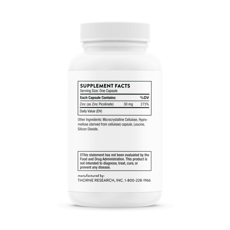 Zinc Picolinate 30 mg 60 caps THORNE