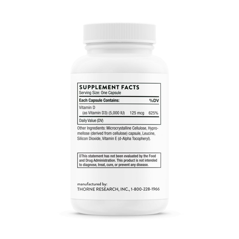 Vitamin D-5000 NSF 60 caps Thorne