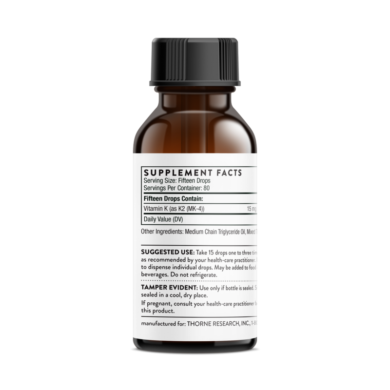 Vitamin K2 Liquid  30 ml Thorne