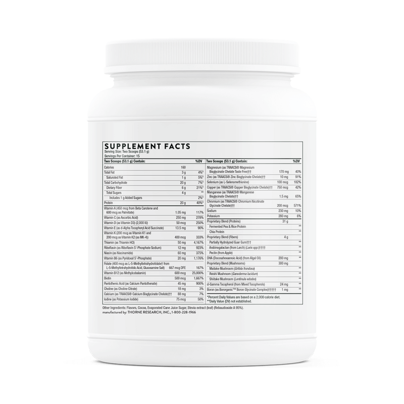 VeganPro Complex Chocolate  796 gr Thorne