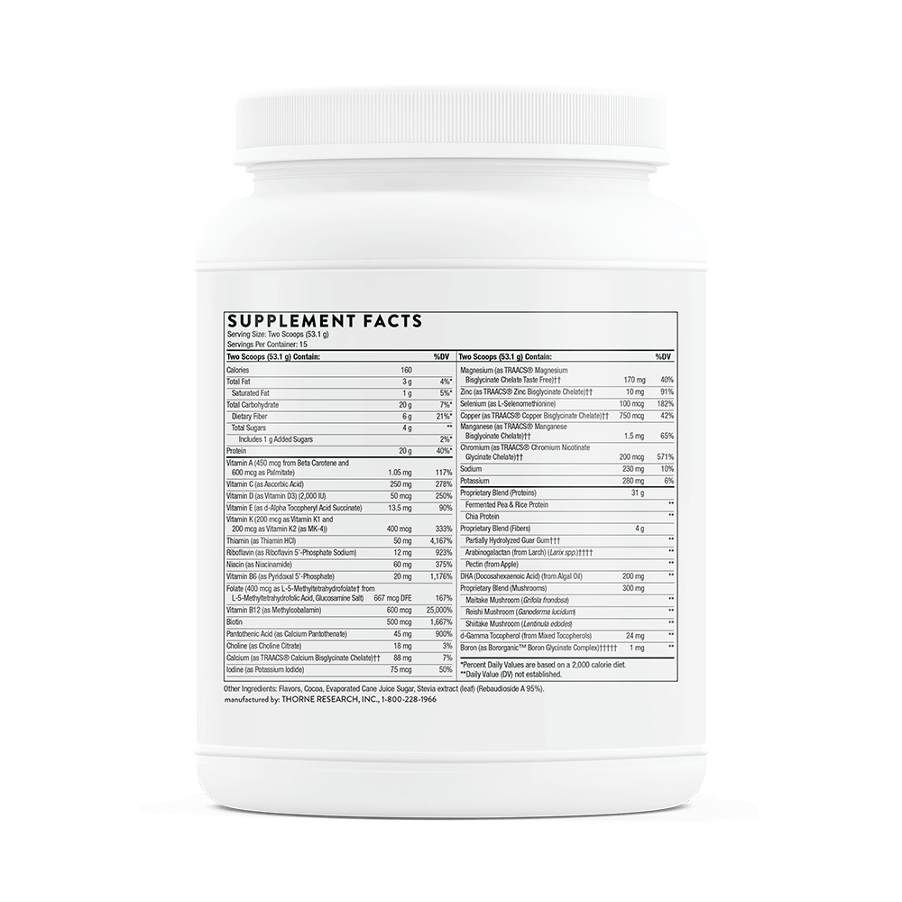 VeganPro Complex Vanilla  705  gr Thorne