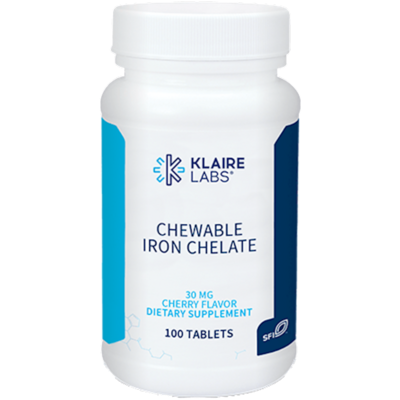 Chewable Iron Chelate 100 tabs Klaire Labs