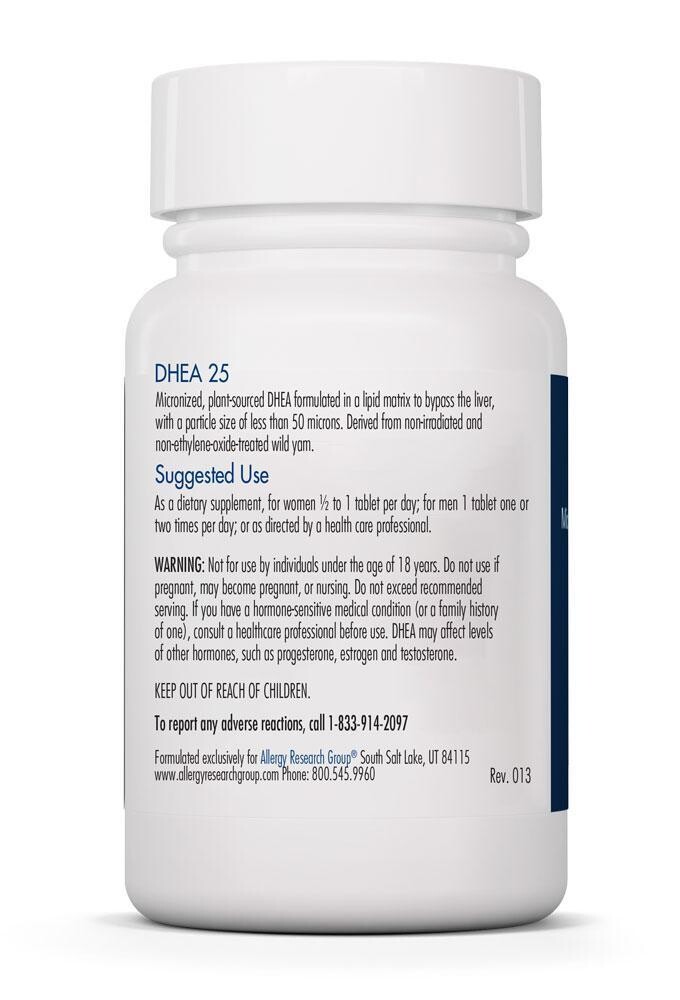 DHEA 25 mg 60 tabs  Allergy Research Group