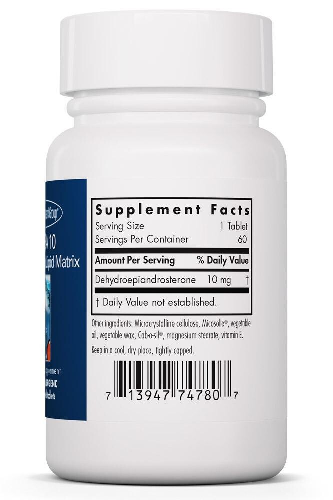 DHEA 10 mg 60 Scored Tablets Allergy Research Group