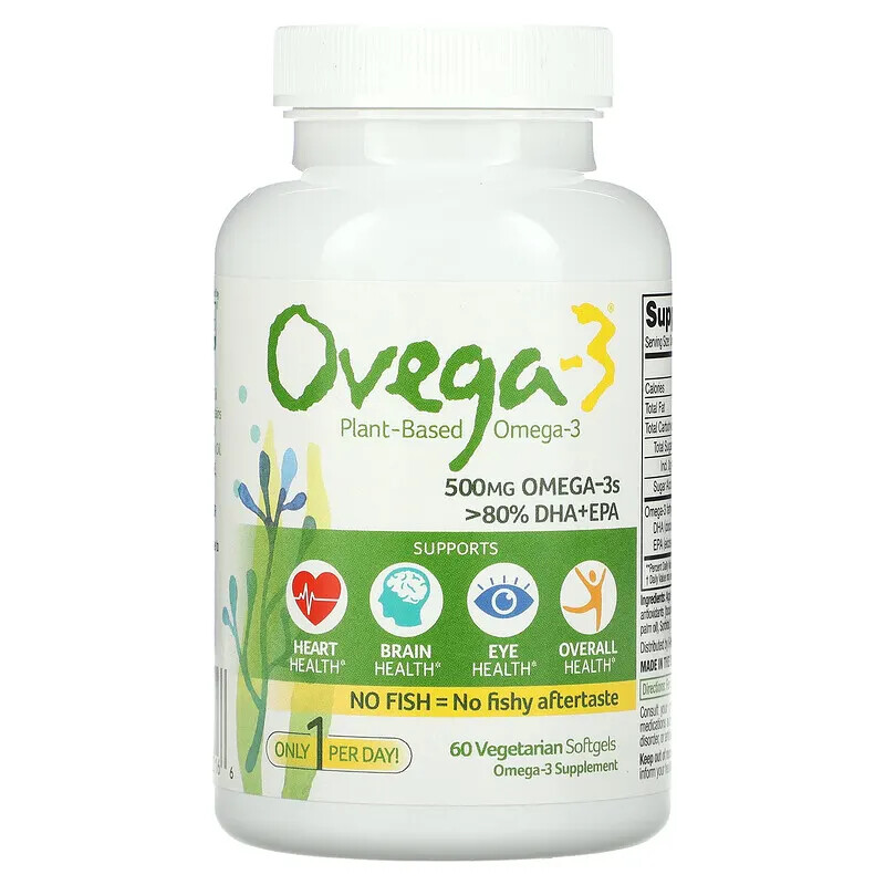 Ovega-3 500 mg 60 softgels i-health