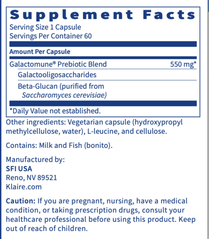 Galactomune 120 VEGETARIAN CAPSULES   SFI HEALTH