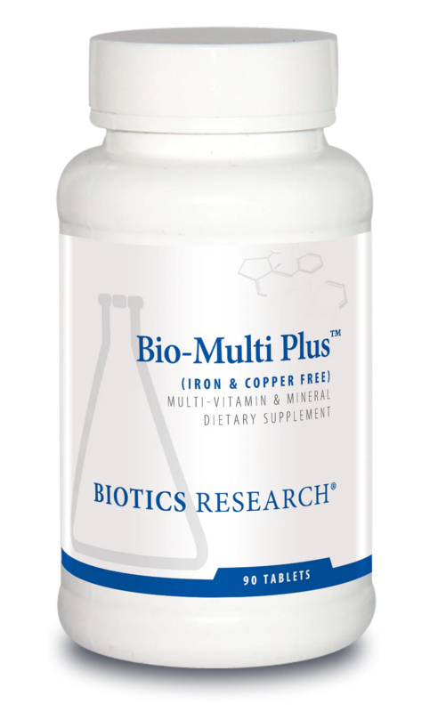 Bio-Multi Plus™ Fe &amp; Cu Free  90 tablets Biotics Research