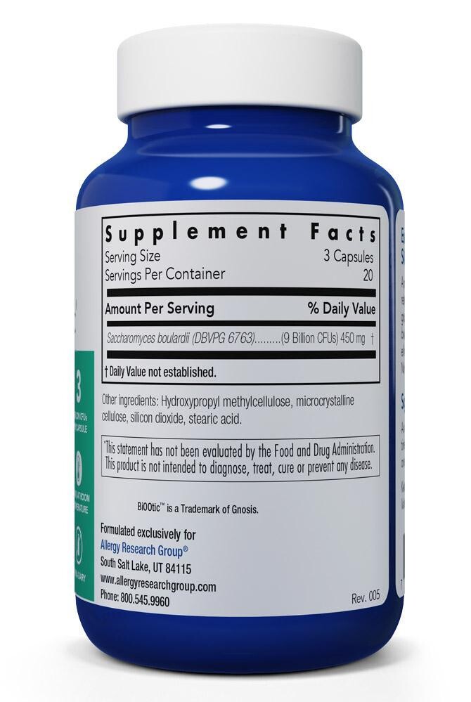 Essential-Biotic Saccharomyces Boulardii  60 caps Allergy Research Group