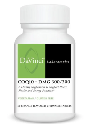 CoQ10 - DMG 300/300 Orange 60 chew Davinci Labs