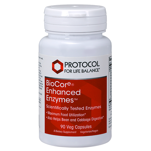 BioCore Enhanced Enzymes 90 vcaps Protocol For Life Balance