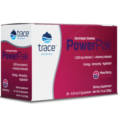 Elect Power Pak Mixed Berry 30 packets Trace Minerals Research