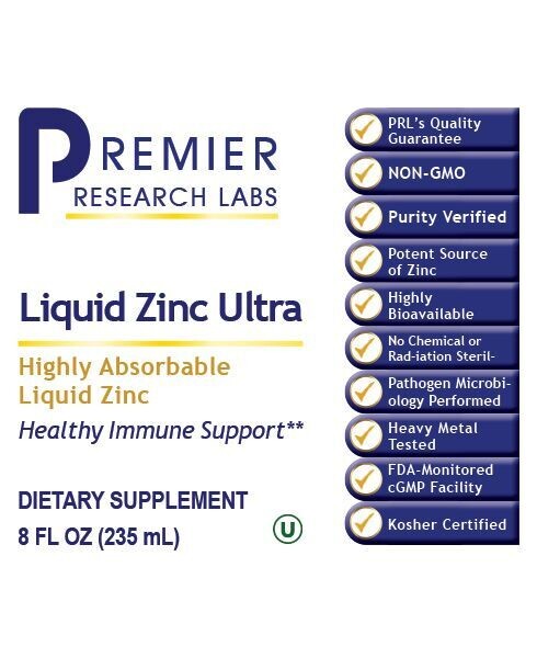 Liquid Zinc Ultra 235 ml Premier Research Labs