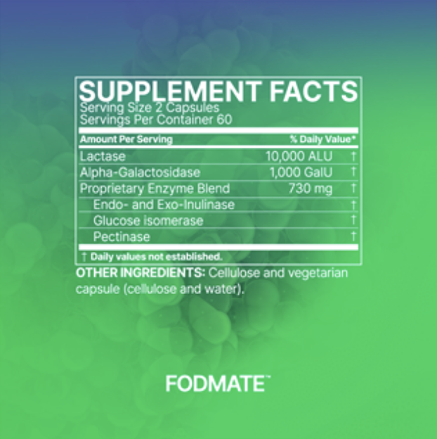 FODMATE 120 capsules Microbiome Labs