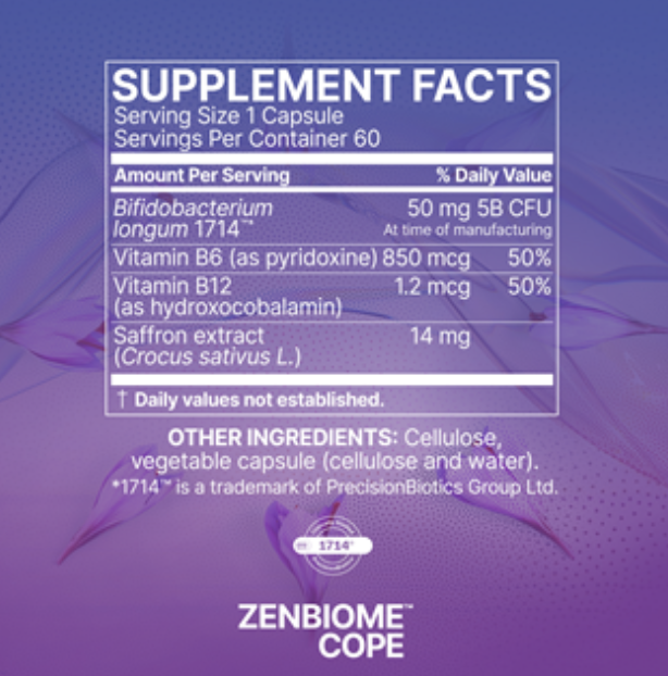Zenbiome Cope 60 capsules Microbiome Labs