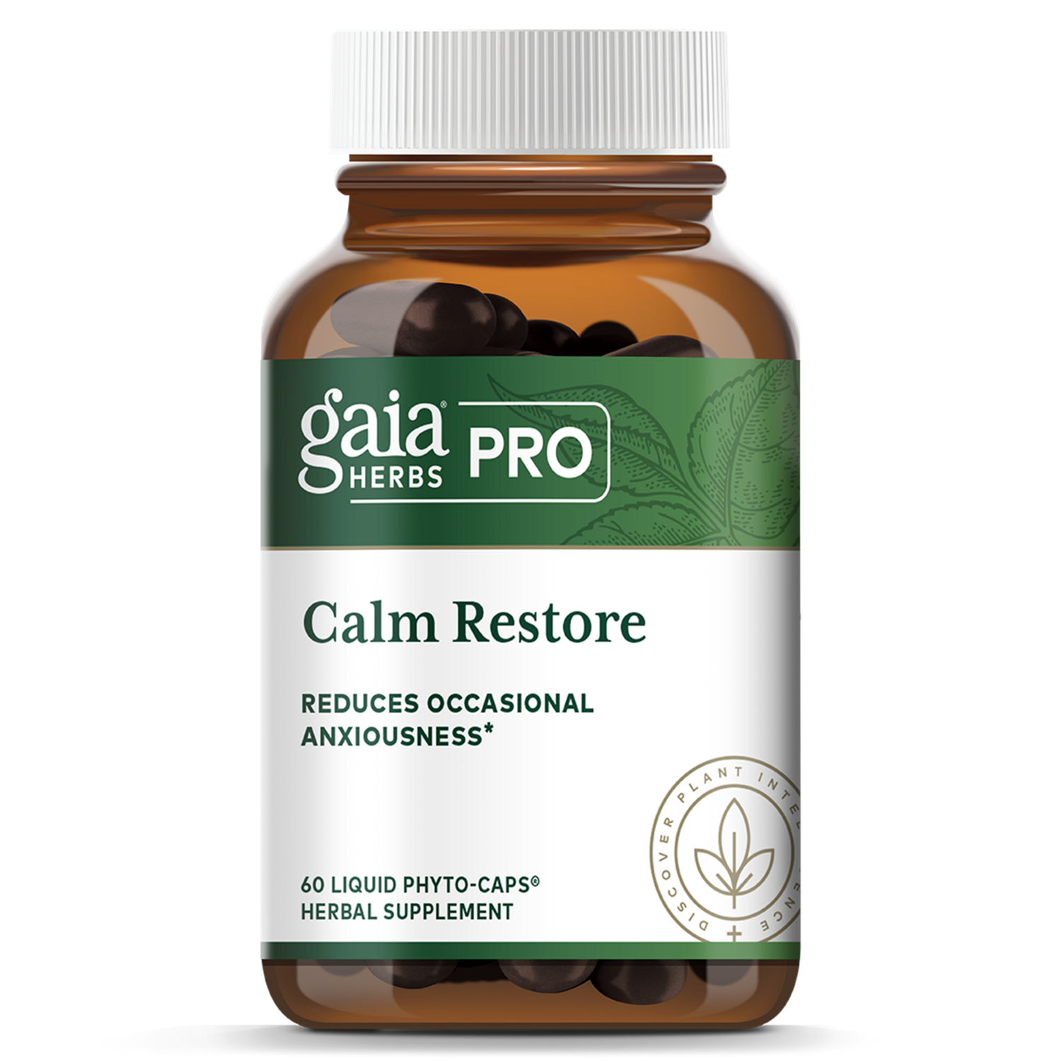 Calm Restore Liquid Phyto Cap 60 vegcaps Gaia Herbs