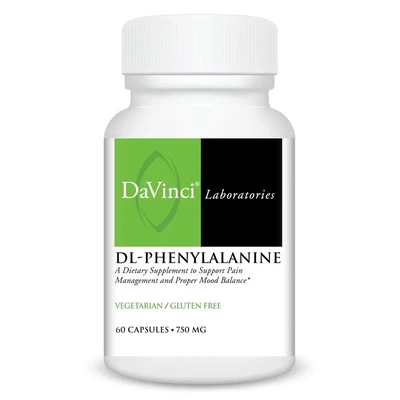 DL-Phenylalanine 750 mg 60 vegcap DaVinci Laboratories