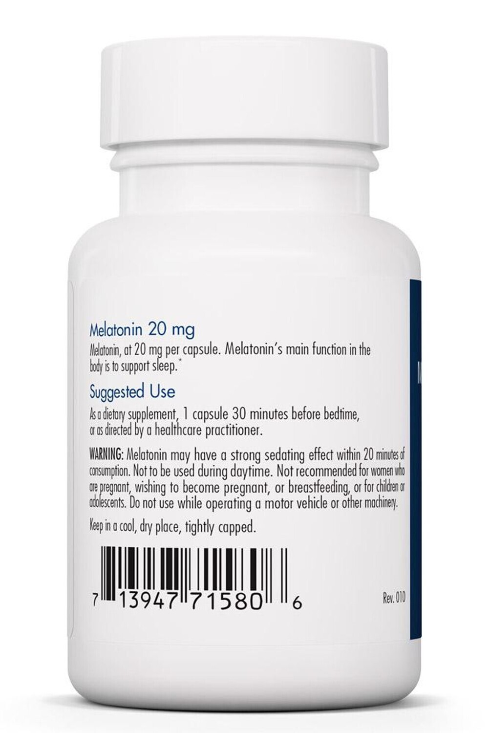 Melatonin 20 mg 60 vegcaps Allergy Research Group