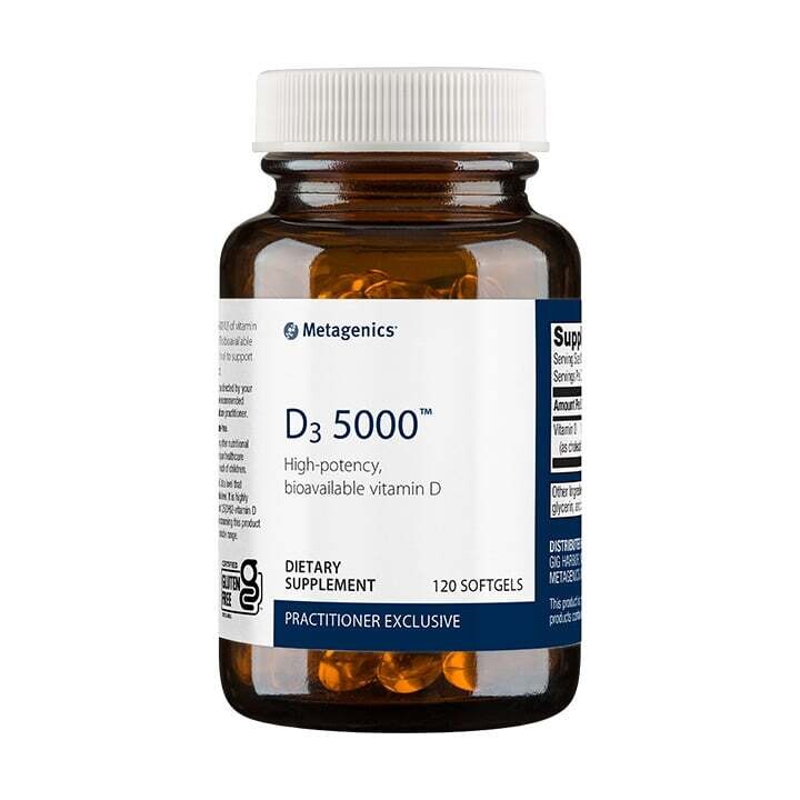 D3 5000 IU 120 softgels Metagenics