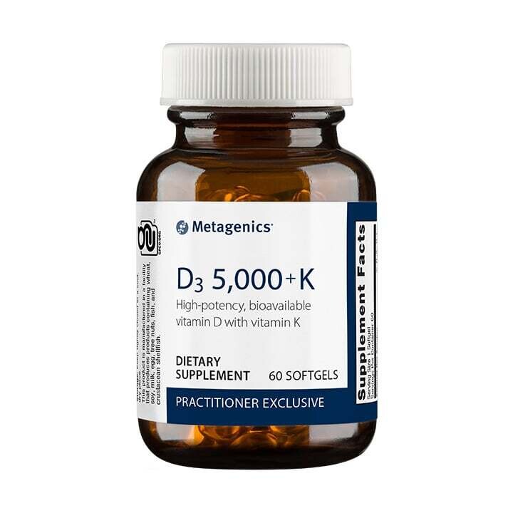 D3 5,000 + K 60 gels Metagenics