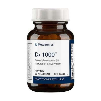 D-3 1000 IU 120 tablets Metagenics