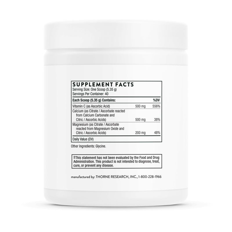 Cal-Mag Citrate + Vitamin C 214 gr  THORNE