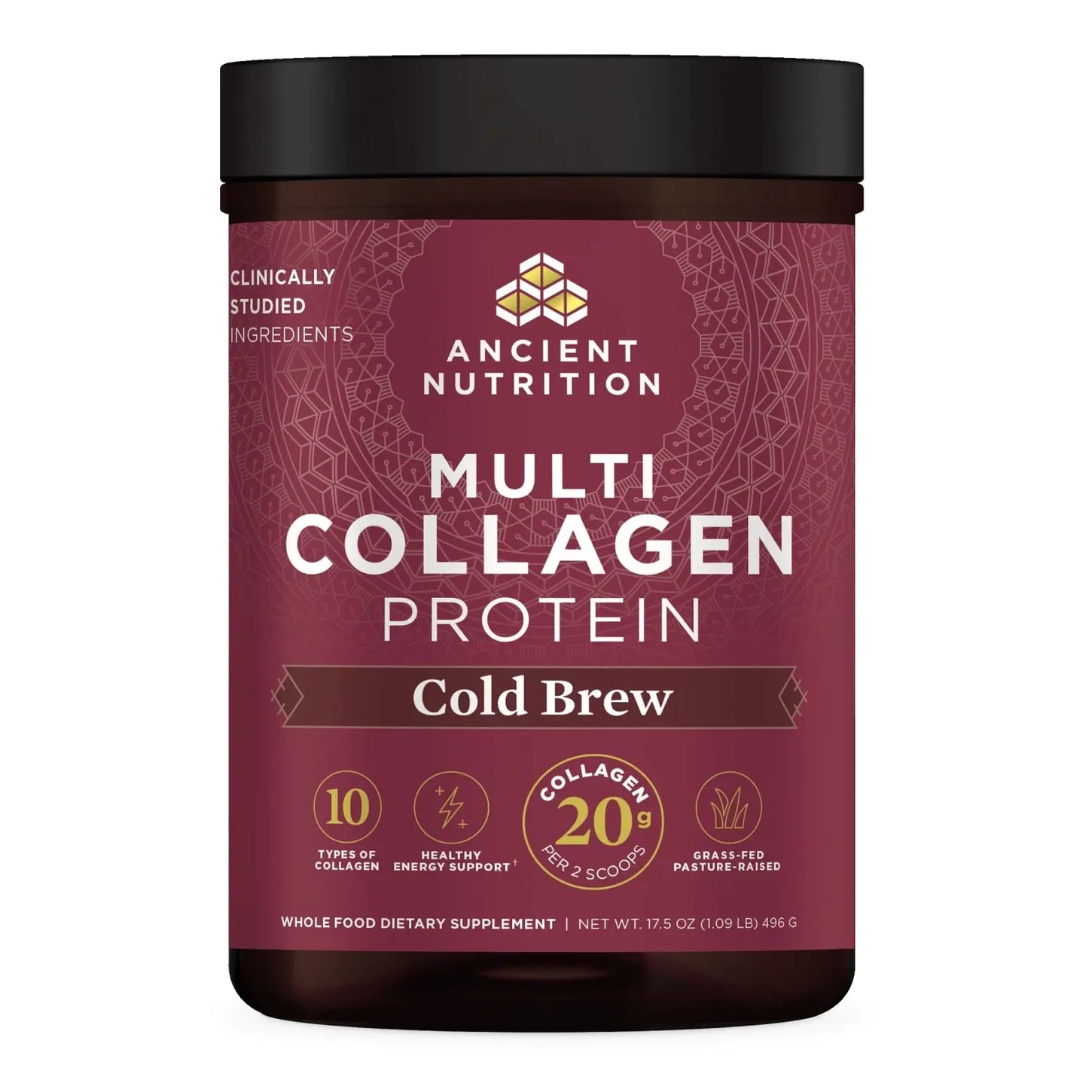 Multi Collagen Protein Cold Brew 40 serv Ancient Nutrition
