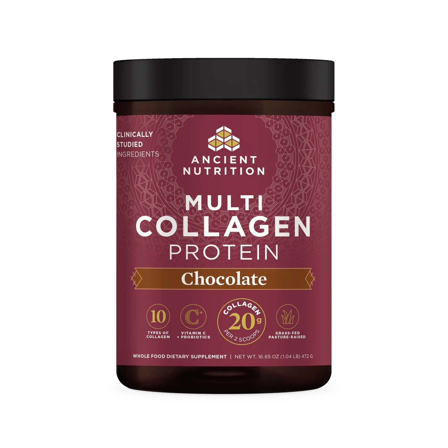 Multi Collagen Protein Chocolate 40 Serv Ancient Nutrition