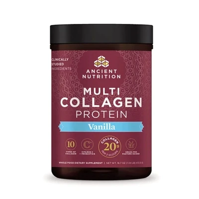 Multi Collagen Protein Vanilla 45 Serv Ancient Nutrition