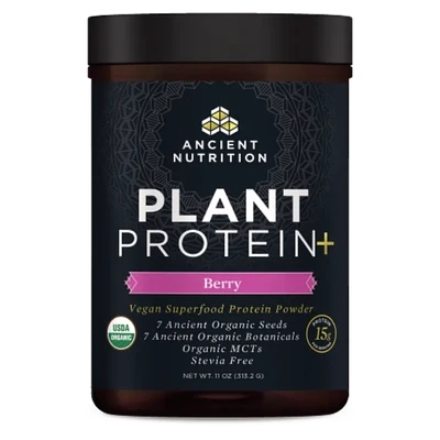 Plant Protein+ Berry 12 serv Ancient Nutrition
